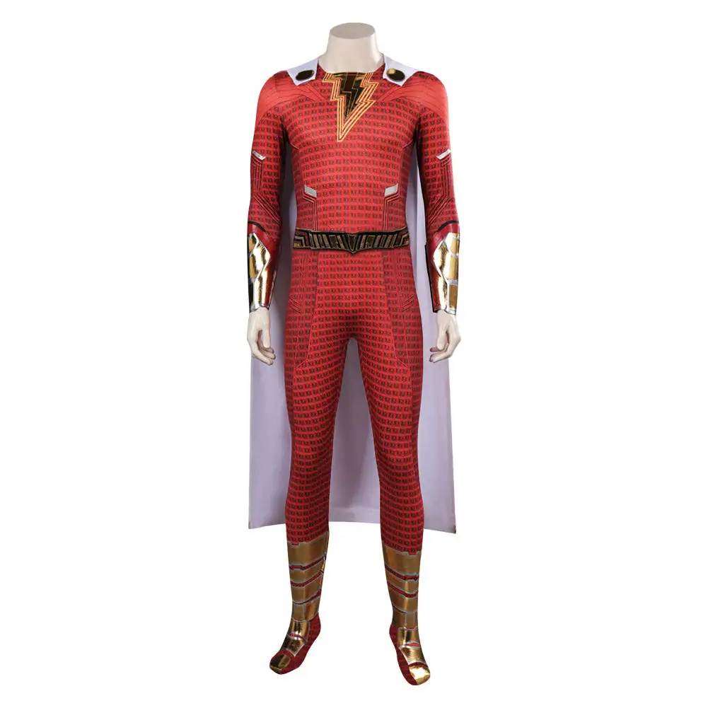 Fury Of The Gods Shazam! Shazam Bodysuit Cosplay Kostüm Halloween Karneval Outfits – Bild 2