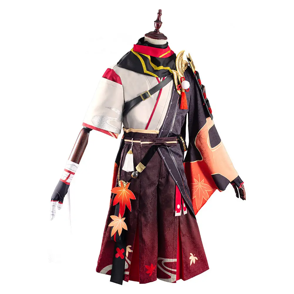 Genshin Impact Kazuha Kostüm Cosplay Halloween Karneval Outfits – Bild 3