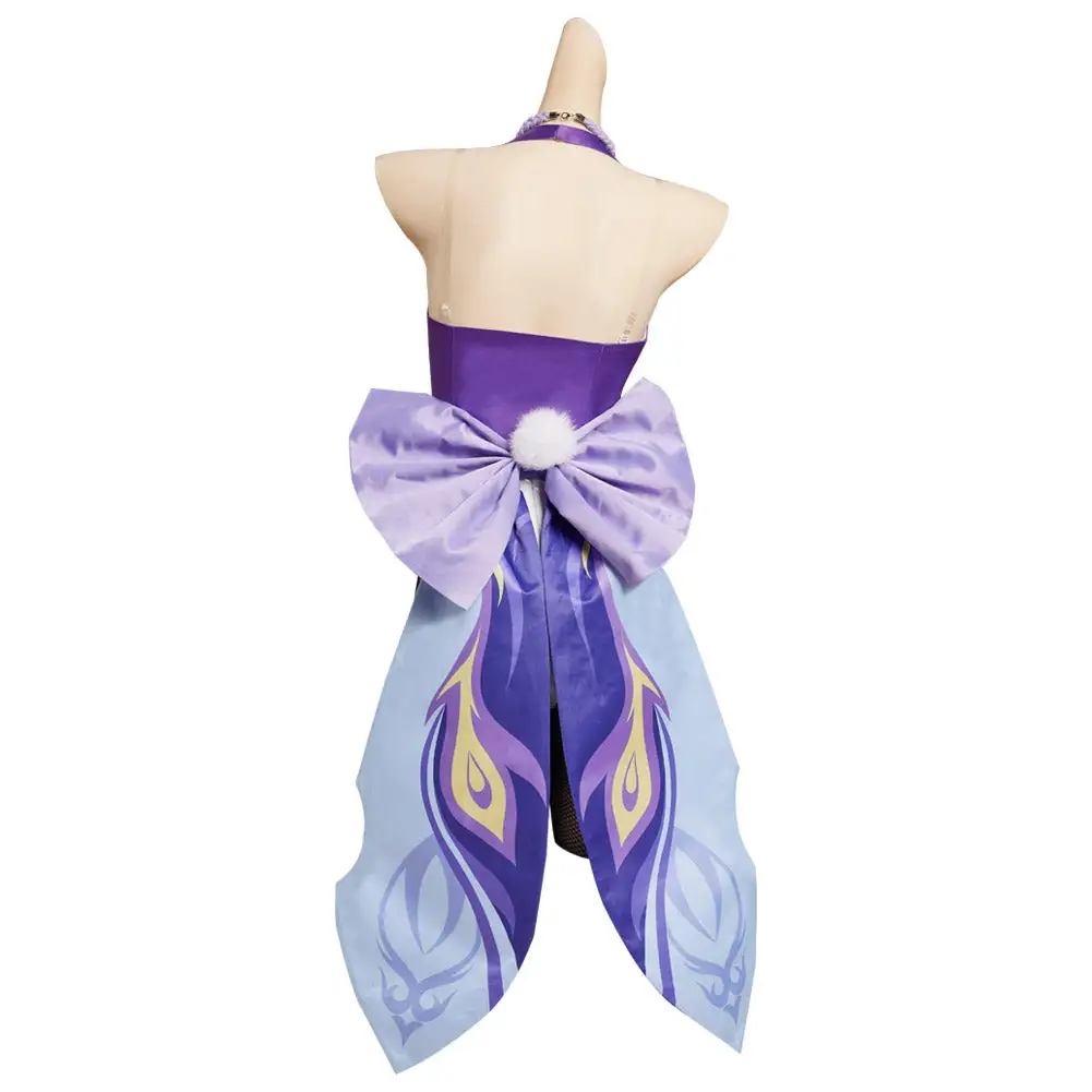 Genshin Impact Keqing Cosplay Bunny Girl Kostüm Halloween Karneval Outfits – Bild 4