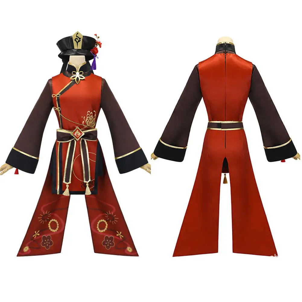 Hu Tao Genshin Impact Cosplay Kostüme Halloween Karneval Outfits Stil B – Bild 5