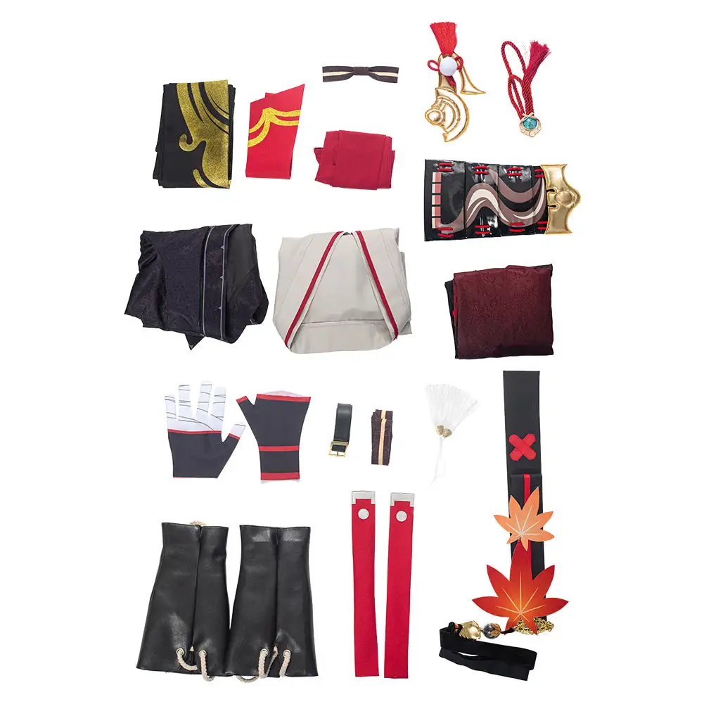 Genshin Impact Kazuha Kostüm Cosplay Halloween Karneval Outfits – Bild 14