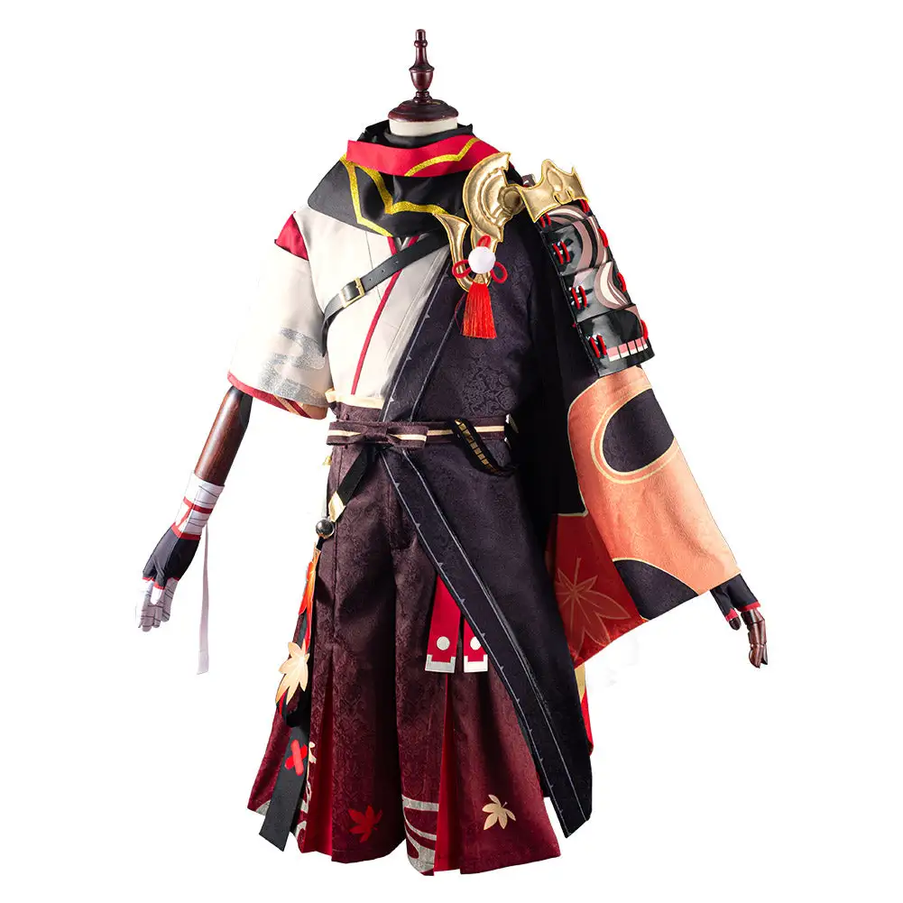 Genshin Impact Kazuha Kostüm Cosplay Halloween Karneval Outfits – Bild 5