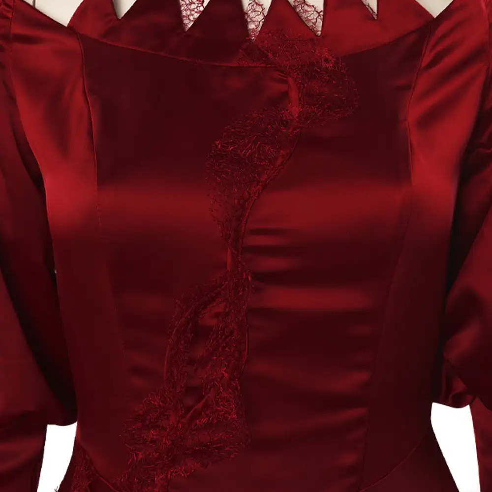 Disenchanted Cosplay Gisellen Red Party Dress Halloween Karneval Kleid – Bild 6