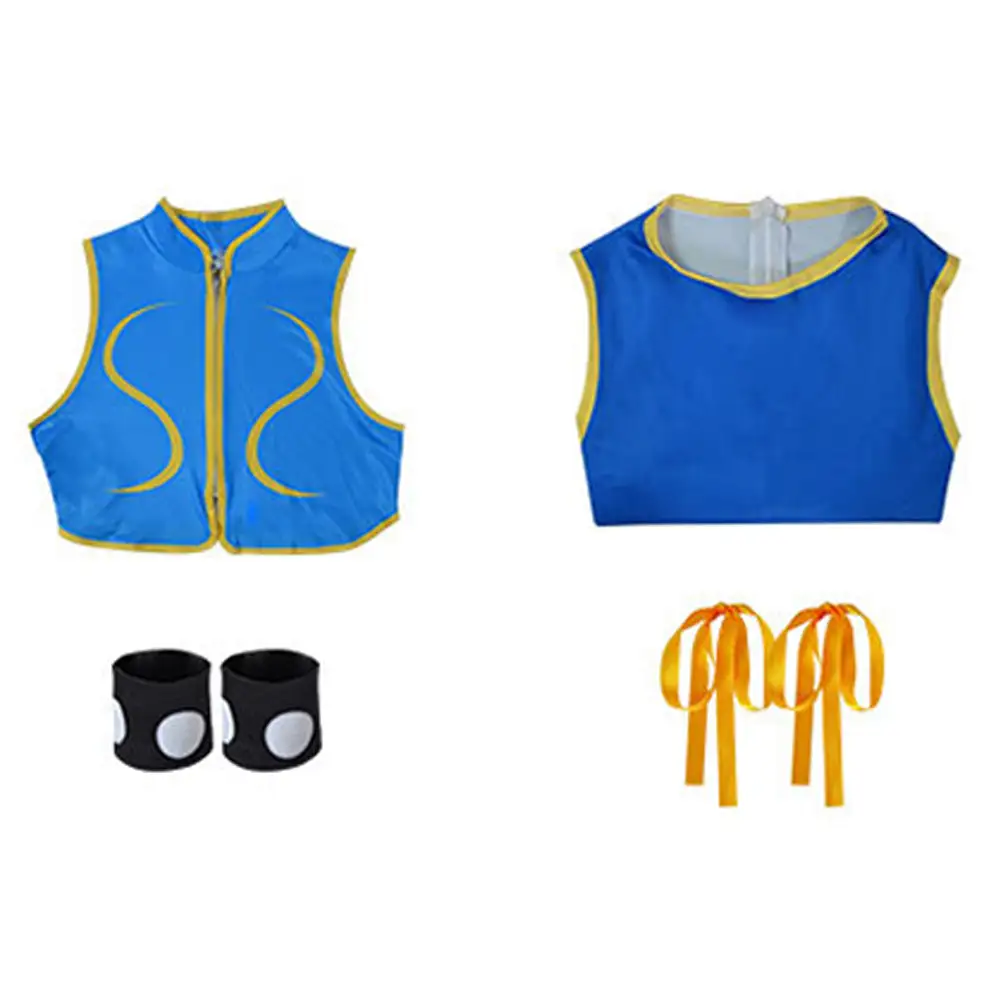 Street Fighter Alpha Chun Li Overall Cosplay Kostüm Halloween Karneval Outfits – Bild 7