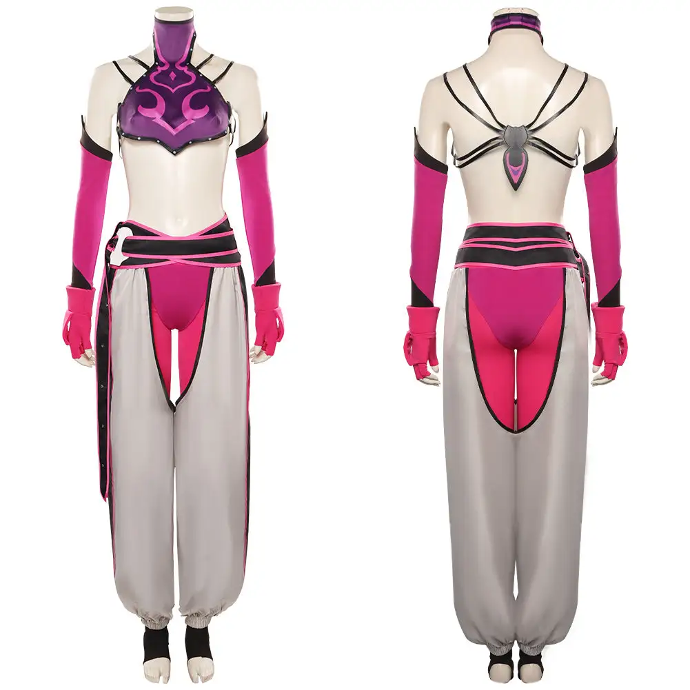 Street Fighter Cosplay Juri Han Kostüm Halloween Karneval Outfits – Bild 11