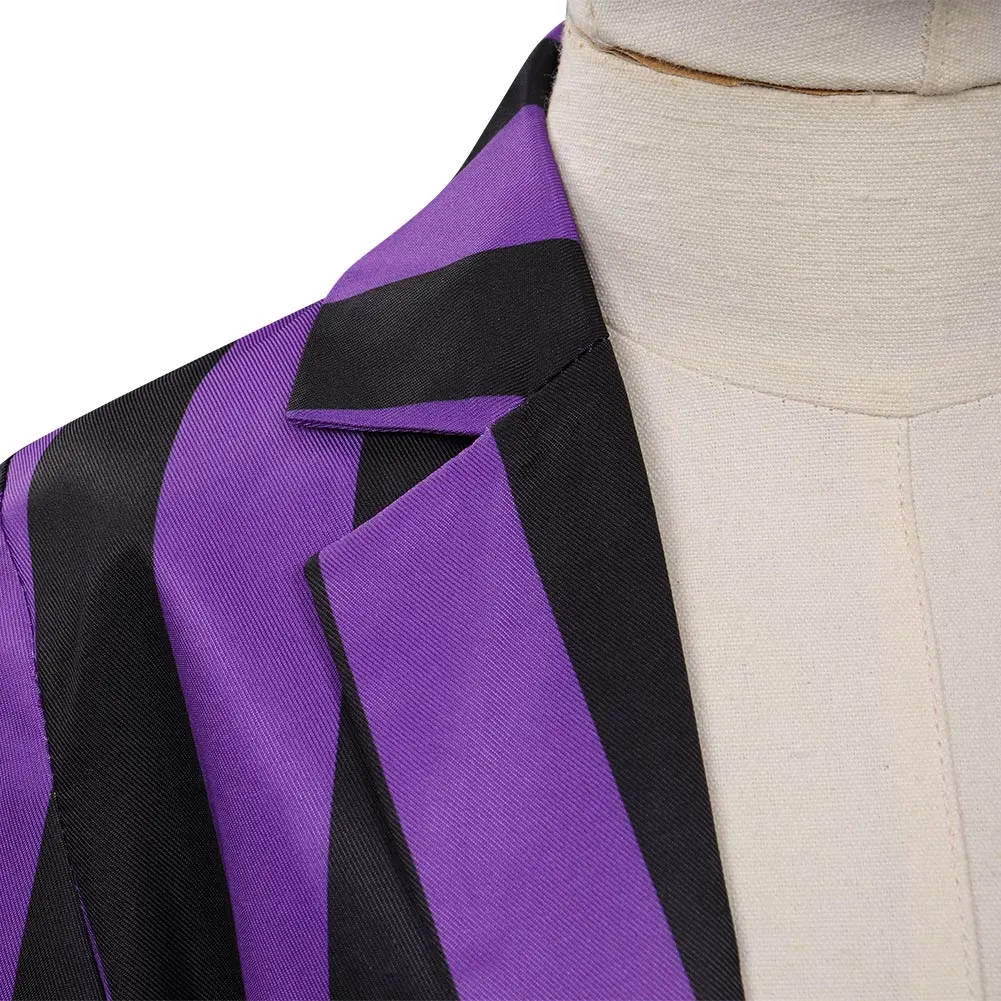 Kinder Wednesday Addams Cosplay Bianca Barclay Schuluniform Outfits Halloween Karneval Kostüm – Bild 6