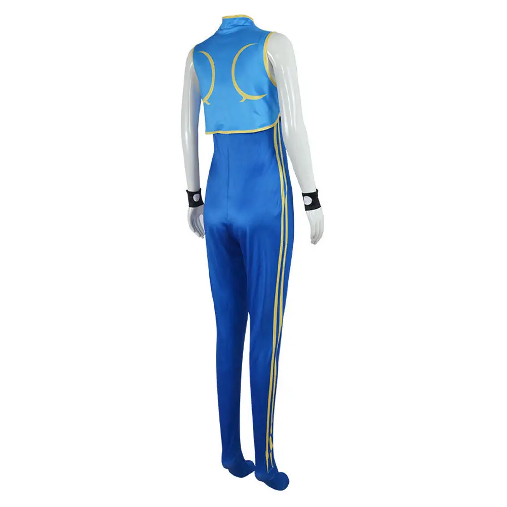 Street Fighter Alpha Chun Li Overall Cosplay Kostüm Halloween Karneval Outfits – Bild 6