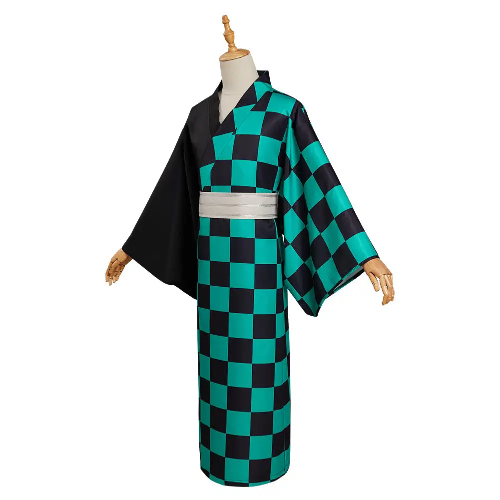 Demon Slayer Kamado Tanjirou Sommer Kimono Halloween Karneval Outfits – Bild 3