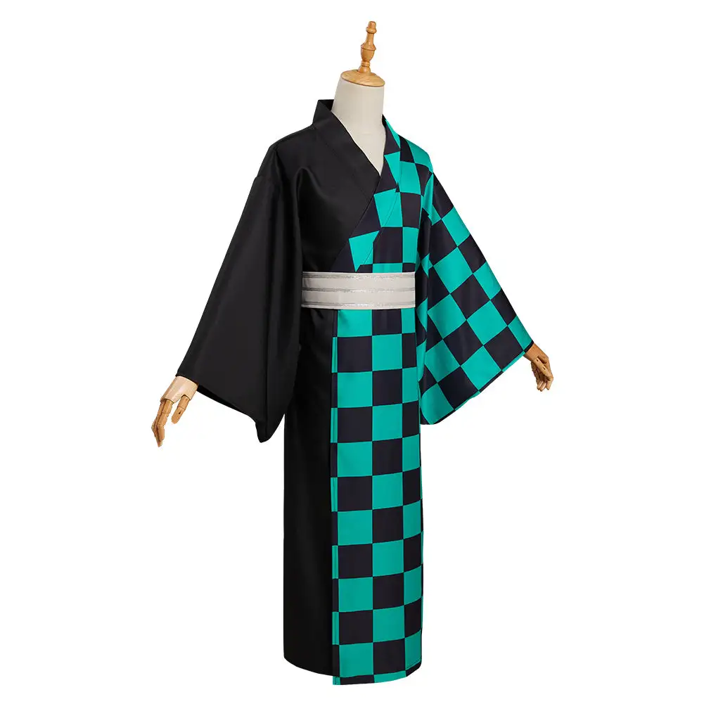 Demon Slayer Kamado Tanjirou Sommer Kimono Halloween Karneval Outfits – Bild 5