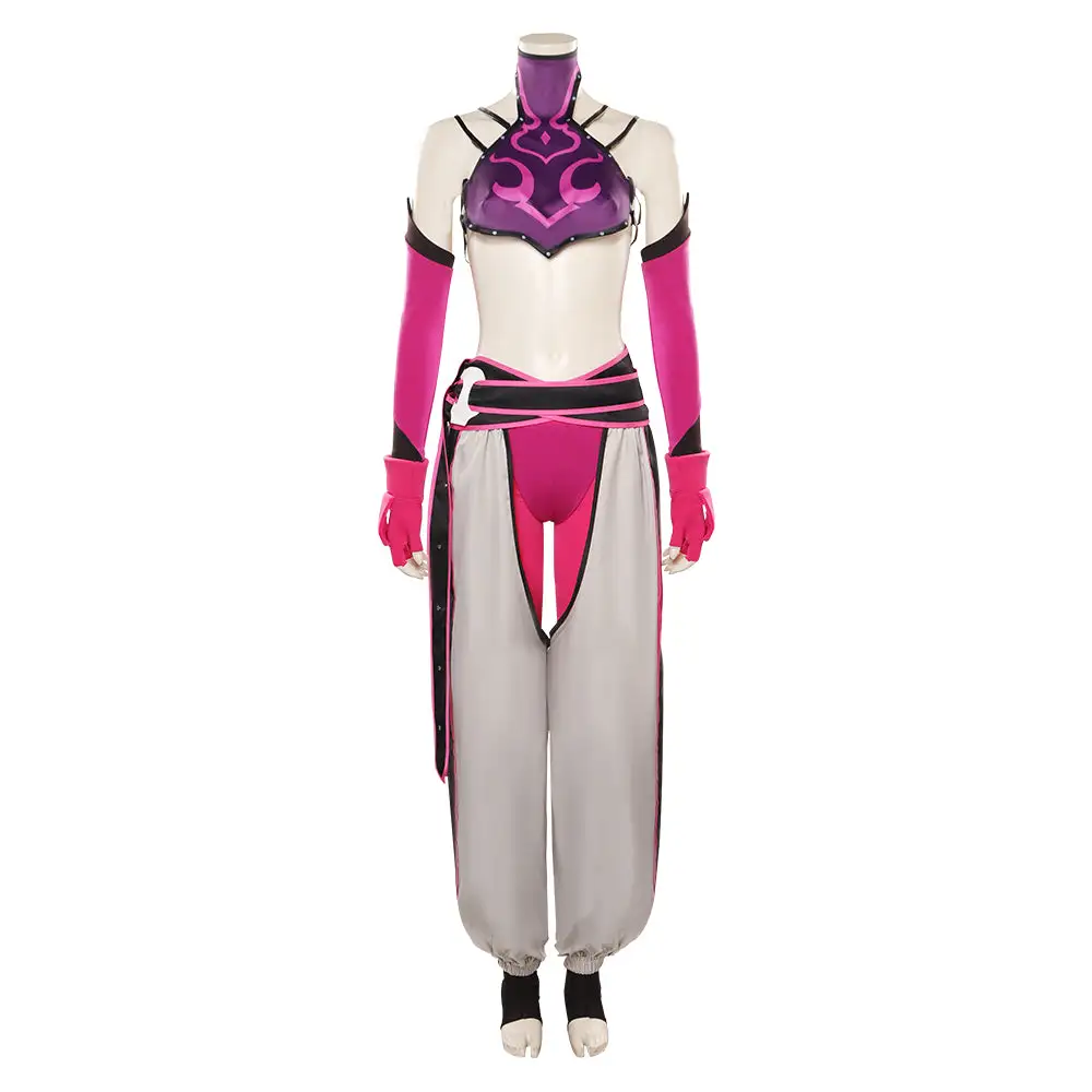 Street Fighter Cosplay Juri Han Kostüm Halloween Karneval Outfits – Bild 2