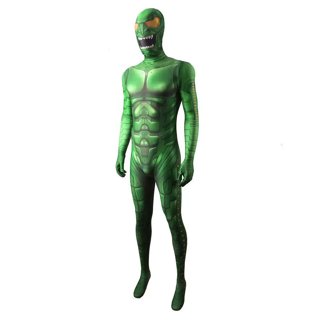 Spider-Man: No Way Home Norman Osborn/Green Goblin Cosplay Kostüm Halloween Karneval Jumpsuit – Bild 2